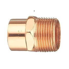 Copper Plumbing Pipe Fitting Elkhart 3/4" C x Male Adapter - 10 Pack, Made in USA