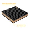 LBG Products Anti-Vibration Rubber Isolation Pads with Cork Material,3" X