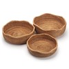 Rattan Bread Baskets Round Woven Fruit Bowls Key Holders Stackable