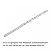 sourcing map HSS(High Speed Steel) Extra Long Twist Drill Bits,