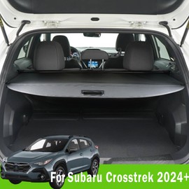 Liizoo Cargo Cover for 2024 Subaru Crosstrek Impreza 2025 Trunk Cover for Subaru XV Crosstrek Impreza Accessories Rear Trunk Security Cover Shielding Shade, Black