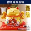 Felimoa Maneki Neko Money Bank Figurine Lucky Entrance with 2