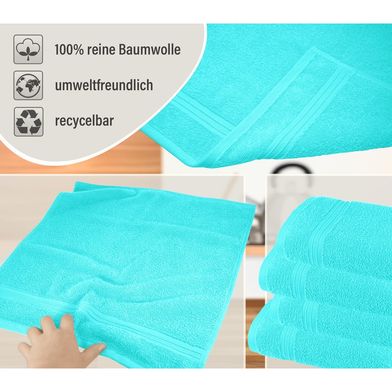 Lashuma Linz Terry Tea Towels for Hands, Set of 4,
