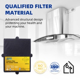 GOLDEN ICEPURE Activated Carbon Filter Cooker Hood Compatible with Miele 6228731 DKF12-1DA269-4 / DA279-4 / DA390 / DA420 / DKF 44531, Pack of 2