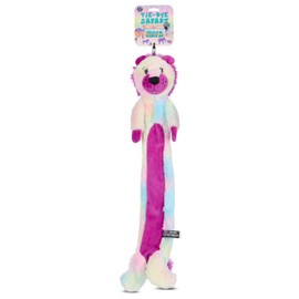 Bow Wow 24" Stuffing-Free Long Plush Dog Toy – Crinkle Body & Squeaker Head – Interactive Tug & Fetch Animal Toy – Colors May Vary (Farm, Safari, Unicorn, Zebra)