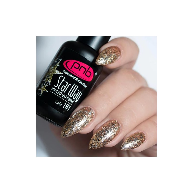 PNB Gold gel nail polish 181