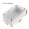 Plastic Electronic Project Box Junction Enclosure Case Box Waterproof Clear