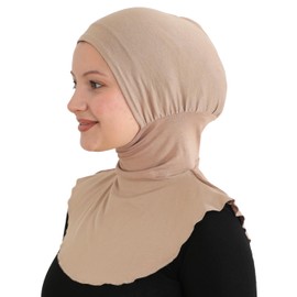 Prien Practical Hijab for Women, Sports Muslim Headscarf, Flexible Scarf, Chic Muslim Dress for Gym, Headscarves Viscose Cloth, Dark Mink