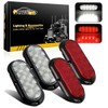 Partsam 4Pcs 6 Inch Oval Led Trailer Tail Lights Kit