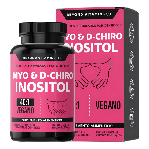 Inositol Capsulas 401 Myo Y D-chiro Inositol 100 Puro Premium