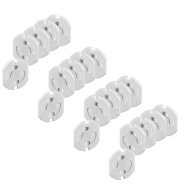 Offgridtec 20 x Child Lock for Socket with Twist Mechanism - Socket Safety White Baby Toddler