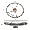 Pactrade Marine 13 1/2" Destroyer SS 304 Steering Wheel 5