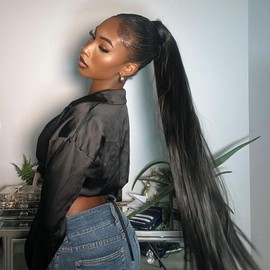 Ossilee 26 Inch 360 Lace Front Wigs Human Hair Wigs for Black Women 200% Density Straight 360 Full Lace Frontal Wigs Human Hair HD Lace Front Wigs Human Hair Pre Plucked Pre Bleached