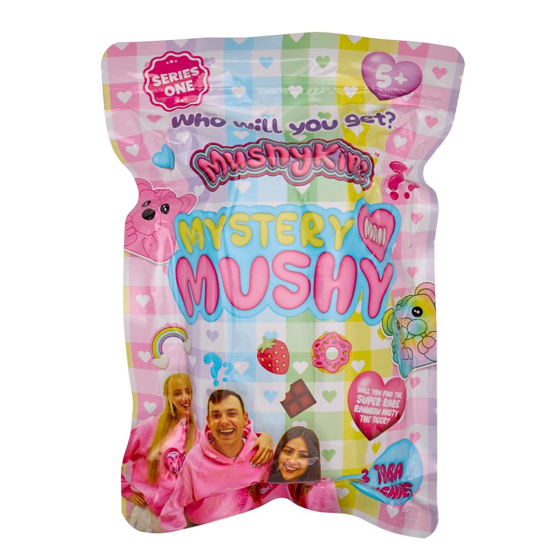 MushyKinz Mini Mystery Mushies 3 Pack, Sticky Stretchy Taba Squishies-