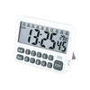 Digital Multifunction Timer with Clock, 10 Preset Alarms, Countup &