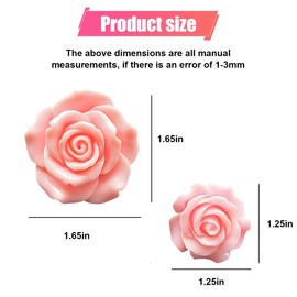 ZIMISI 2PCS Rose Flower Car Dashboard Air Vent Trim Clips, Car Air Freshener Vent Clip, Auto Outlet Diffuser Decoration Charm, Universal Vehicle Interior Aesthetic Accessories for Women (Pink)