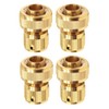 Wzzy Gurden 4 Pieces Brass Hose Connector 19 mm (3/4