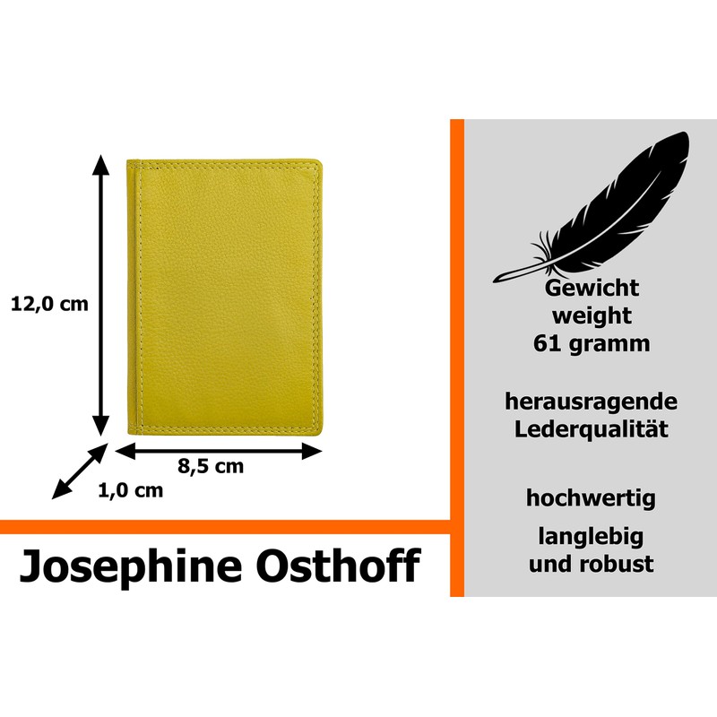 Josephine Osthoff Handtaschen-Manufaktur Men's Ec et Étui Pour Carte D'identité