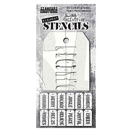 Tim Holtz Element Stencils Christmas EST003 Christmas Collection 2022