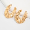 Chunky Gold Earrings Flower Earring for Women Gold Statement Earrings