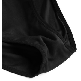 TomboyX Tucking Hiding Bikini Underwear, Secure Compression-X-Small/Black