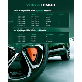 SCITOO CV Axle Shaft Assembly Fit for Hyundai Kona Electric,for Kia Niro EV NCV37125,49500K4000,49500Q4000,Front Left Driver Side,0