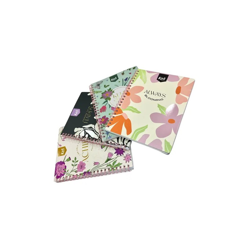 Cuaderno Profesional Kiut Con 100 Hojas Mujer Pack C3