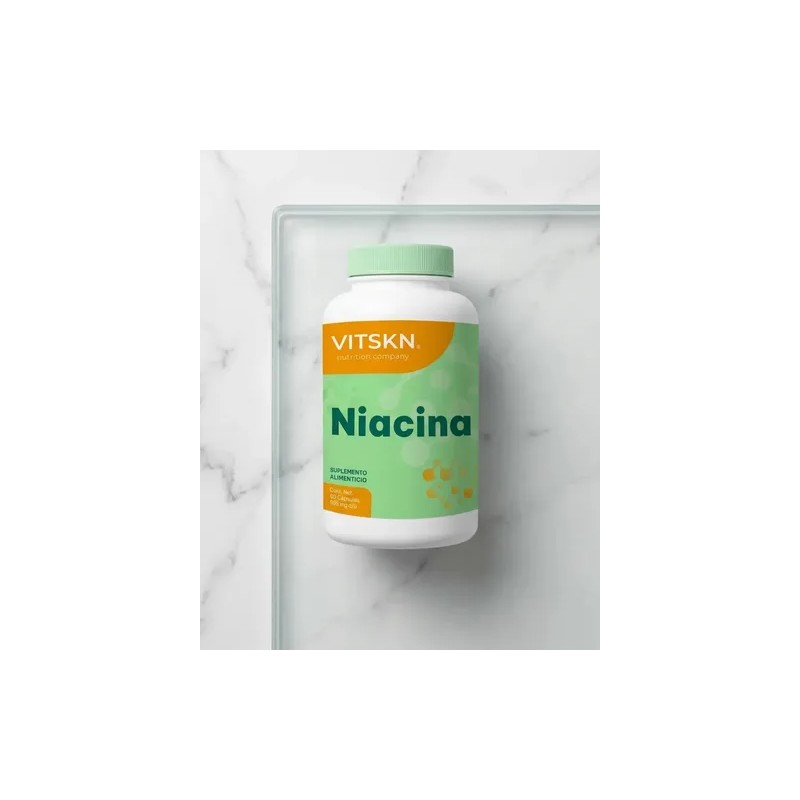 Niacina Vitamina B3 Súper Premium Vit & Skn 60 Cápsulas