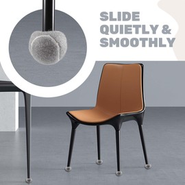 XIAOJUN 8 Pcs Walker Glide Balls Precut Walker Tennis Balls for Furniture Legs and Floor Protection, Heavy Duty Long Lasting Felt Pad Covering，Walker Accessories for Seniors Fit Most Walkers (Grey)