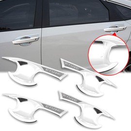 Xotic Tech Exterior Door Handle Bowl Cover Trim Chrome, Compatible with Honda Civic 10th Gen