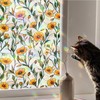 Window Privacy Film Static Cling Stained Glass Design Sun Blocking