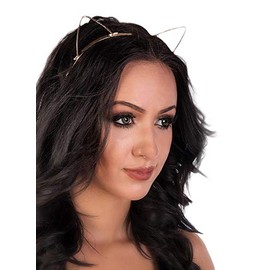Arsimus Kawaii Neko Cat Ears Headband (Gold)