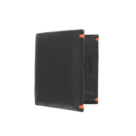 Visconti Alpine Collection BRIG Slim Leather Wallet RFID blocking AP61 Black/Orange