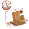 JackCubeDesign Wood Smart Watch Charger Bamboo dock Stand Multi Device