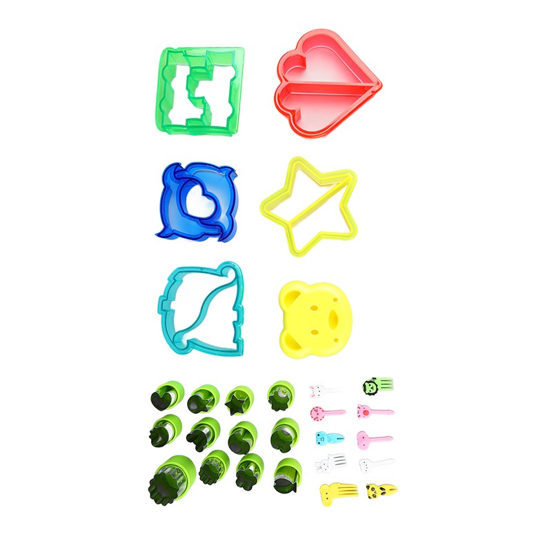 6PCS Sandwich Cutters 12PCS Cookie Vegetable Fruit Cutter Shapes Set