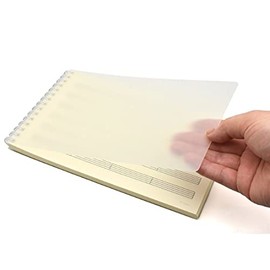 B-TAO Music Ring Notebook, 7.7 x 5.0 inches (19.6 x 12.8 cm), 50 Sheets x 4 Books, Fine Cream, Double-Sided Printing (5-Line Paper, 6 Tiers, 4 Bar Separators)