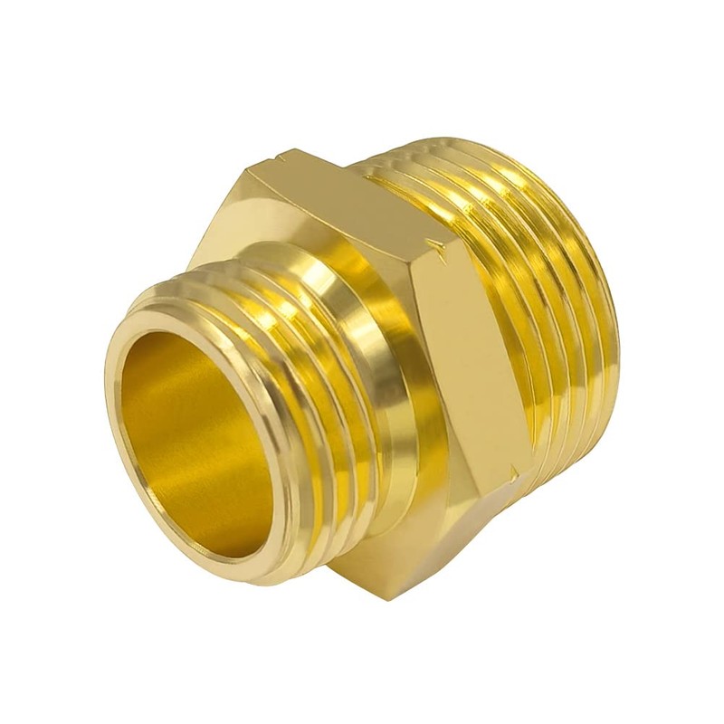 Hooshing Garden Hose Adapter 3/4" GHT Male to 1" NPT