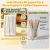 EZYoutdoor 5.5 Inch Individually Wrapped Coffee Stir Sticks, 200 Pack
