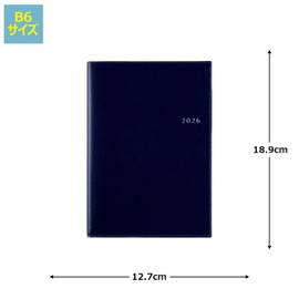 341 T'Monthly Loge Planner Takahashi Bookstore 2026 Edition Navy Monthly B6 Size
