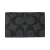 Coach F78675 QB/Charcoal QBO4G Key Case with Box and Shopper,