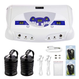 veicomtech Ionic Foot Bath Detox Machine, Foot Detox Mahcine SPA for 2 Users with MP3 Music Player, Including 2 Earphones, 2 Wrist Straps, 2 Arrays, 5 Foot Basin Liners