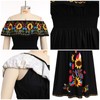ABEHIK Traditional Mexican Dresses for Women Summer Off Shoulder Floral