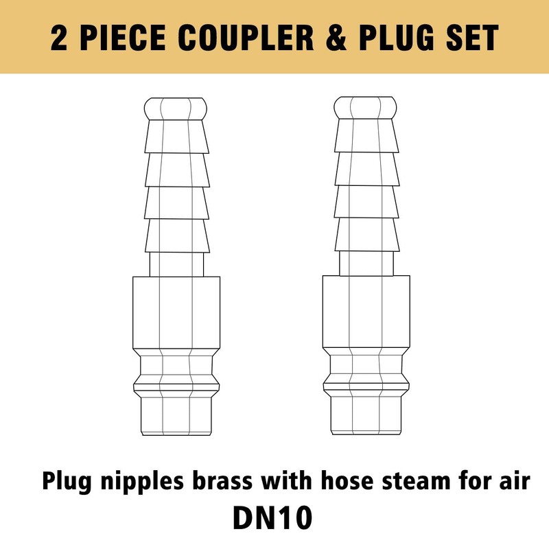 oumuik Compressed Air Coupling 10 mm / Compressed Air Connection