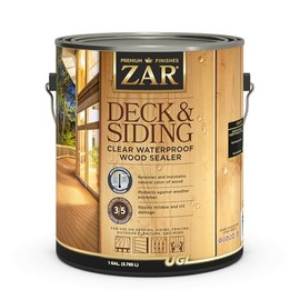(New) ZAR Deck & Siding Clear Waterproof Wood Sealer, Clear, 1 Gallon