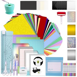 HAWERSI All-in-One Ultimate Accessories Bundle for Cricut Joy Xtra Machine,135pcs Starter Kit with 8.5in x 12in Xtra Size Tools,Supplies and Everything Material You Need for Beginners, Professionals