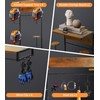 Motorcycle Helmet Rack Wall Mount, Retro Rust Helmet Holder with