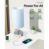 KPQ Bedside Lamp Touch Control Table Lamp with USB A+C
