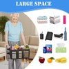 AUSTYLCO Upgrade Walker Basket with Cup Holder,Foldable Walker Bag,Large Capacity