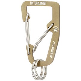 ASSOB Double Carabiner 201700 Double Carabiner, Khaki