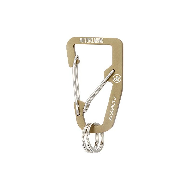 ASSOB Double Carabiner 201700 Double Carabiner, Khaki